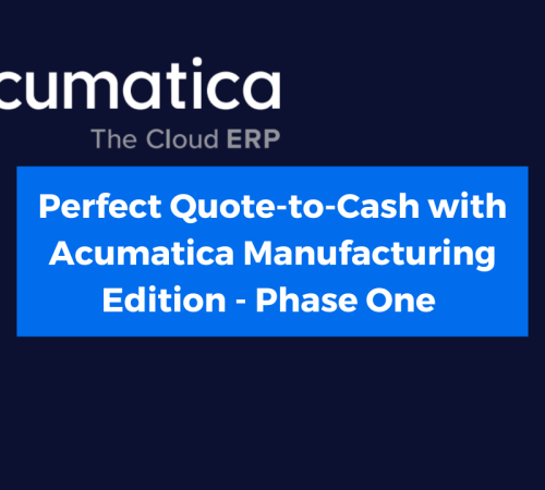 Quote to cash with Acumatica